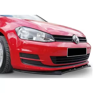 Front Spoiler suitable for VW Golf VII (7) 12-17 Race Glossy Black Standard Version-image-6318462