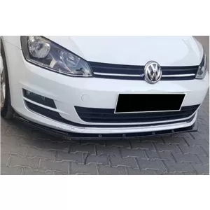 Front Spoiler suitable for VW Golf VII (7) 12-17 Race Glossy Black Standard Version-image-6318465