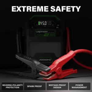 Car Booster, Powerbank, Led Light 3 in 1 Lokithor J10000HD 12 Volt 10000A / 24V 5000A-image-6318534