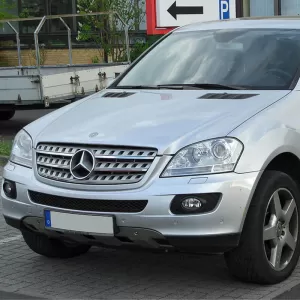 Headlights Lens Glasses suitable for Mercedes-Benz ML-Class W164 05-08 2 Pcs-image-6318591