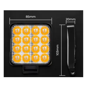 Working Lamp Mini FT-16 LED 12-40 Volt 50W 7000lm 6000k LEDBAR-001 1 pc-image-6318716