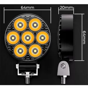 Working Lamp Mini 7-Y LED 9-30 Volt 30W 2500lm 6000K LEDBAR-002 1 pc-image-6318730