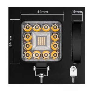 Working Lamp Mini 28 LED 9-40 Volt 90W 9000lm 6000k LEDBAR-004 1 pc-image-6318742