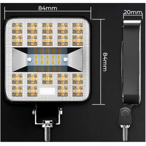 Working Lamp Mini 7-F 29 LED 9-40 Volt 90W 9000lm 6500k LEDBAR-003 1 pc-image-6318756