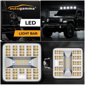 Working Lamp Mini 7-F 29 LED 9-40 Volt 90W 9000lm 6500k LEDBAR-003 1 pc-image-6318761