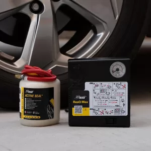 Air Compressor AirMan ResQ Max with Pressure Gauge and Tire Sealant 620ml 78-097-001