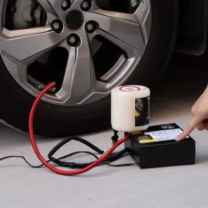 Air Compressor AirMan ResQ Max with Pressure Gauge and Tire Sealant 620ml 78-097-001