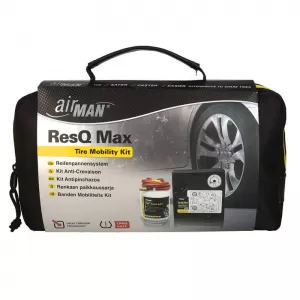 Air Compressor AirMan ResQ Max with Pressure Gauge and Tire Sealant 620ml 78-097-001