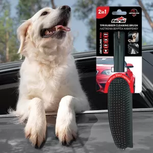Rubber Bristle Cleaning Brush 2in1 Feral Detailing Pro 25x5 cm 1 Piece