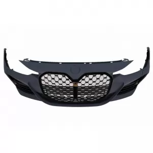 Front Bumper suitable for BMW 3 F30/F31 11-19 G20 / G80 M Look Black/ Chrome-image-6318900