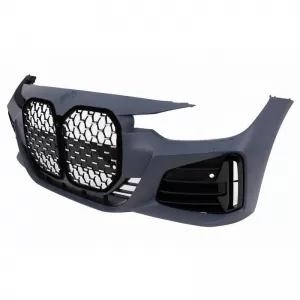 Front Bumper suitable for BMW 3 F30/F31 11-19 G20 / G80 M Look Black/ Chrome-image-6318901