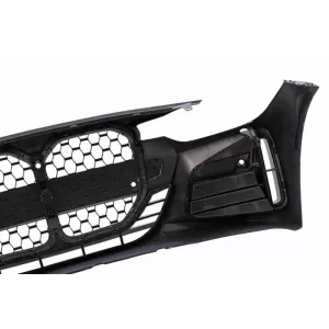 Front Bumper suitable for BMW 3 F30/F31 11-19 G20 / G80 M Look Black/ Chrome-image-6318906