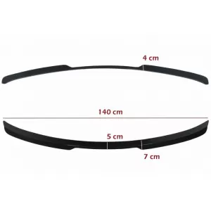 Trunk Spoiler suitable for Audi Q8 SUV 2018+ Piano Black From Abs Plastic-image-6319096
