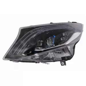 Headlights Set Suitable for Mercedes-Benz Vito W447 14-20 Maybach Look DRL Led Tube Black-image-6319109