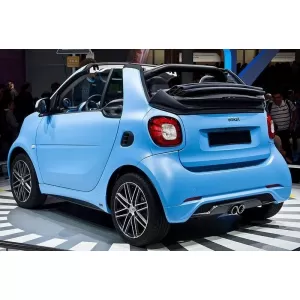 Rear Bumper Spoiler suitable for Smart Fortwo 453 14-19 Brabus Look from ABS plastic-image-6319129