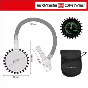 Professional Manometer Tire Gauge 75 Psi 5 Bar Swiss Drive TYRE060
