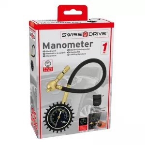 Professional Manometer Tire Gauge 75 Psi 5 Bar Swiss Drive TYRE060
