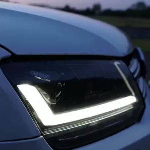 Headlights Set suitable for VW Amarok 2010+ DRL Full LED Halogen Version Black LEDHL107-BK RHD Right Hand Drive Osram Ledriving-image-6319474