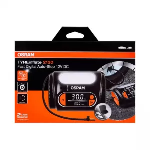 Air Compressor Digital, Led Light 2 in 1 Osram TYREinflate 2130 12V 180W OTI2130-image-6319784