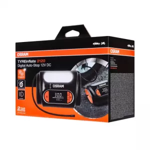 Air Compressor Digital, Led Light 2 in 1 Osram TYREinflate 2120 12V 180W OTI2120-image-6319802
