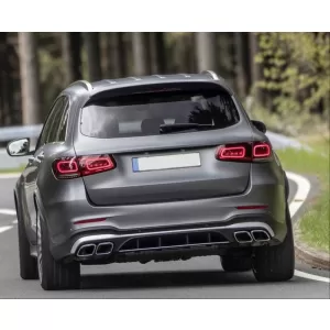 Body Kit suitable for Mercedes-Benz GLC SUV X253 Facelift 2020-2021 A Design Line GLC63sAmg Look With Bumpers, Grill, Exhaust Tips-image-6320165