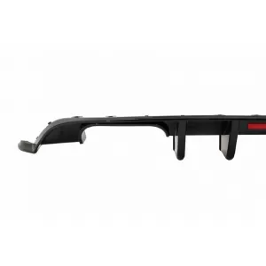 Rear Bumper Diffuser suitable for VW Golf VII (7.5) 17-20 Facelift R-Look Glossy Black With Led Stop Light-image-6320188