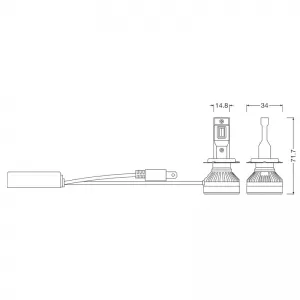 Led Kit H7 Osram Canbus 12volt 45watt Ledriving HL Allseason 2 In 1 60000k-2700k 64210DWALL-2HB 2 Pcs-image-6320234