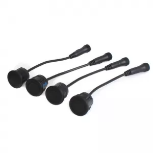 Front Parking Assist Sensor PDC with 4 Sensors 18.5mm Black Mat with LCD Screen Steelmate PTS410M5-F-image-6320255