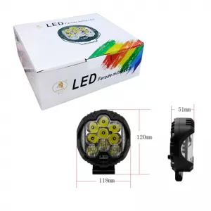Working lamp 15Led Round With Turn Signal Indicator Ø118 10-80V 6000K 1 Piece-image-6320324