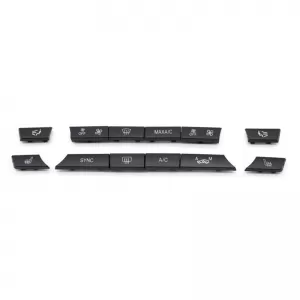 Cover suitable for Switch Air Conditioner Control Panel suitable for BMW Series 5 F10 F11 / 6 F06 F12 F13 / 7 F01 F02 F03 F04 12 Pcs