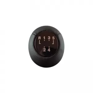 Shift Knob suitable for BMW M Power Design Design with 5 Speed, Artificial Leather, Black / Chrome-image-6320390