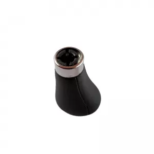 Shift Knob suitable for BMW M Power Design Design with 5 Speed, Artificial Leather, Black / Chrome-image-6320393