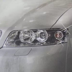 Headlight Covers Chrome suitable for Audi A4 B6 2002-2004 2 Pcs-image-6320599