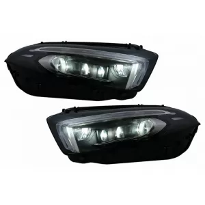 Headlights Set Suitable for Mercedes-Benz A-Class W177 / V177 2018-2022 Halogen Upgrade To Full Led DRL With Motor Carner-image-6320624