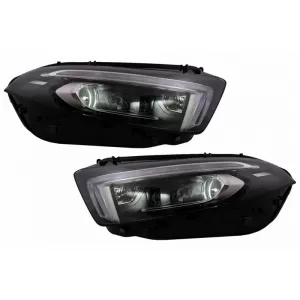 Headlights Set Suitable for Mercedes-Benz A-Class W177 / V177 2018-2022 Halogen Upgrade To Full Led DRL With Motor Carner-image-6320625