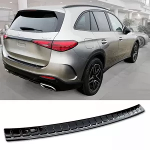 Rear Bumper Protector suitable for Mercedes-Benz GLC X254 22+ Black Mirror Stainless Steel-image-6320638