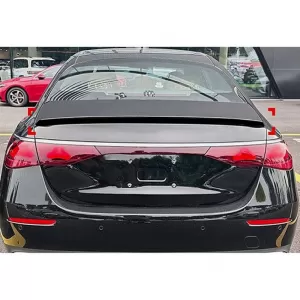 Trunk Spoiler suitable for Mercedes-Benz E-Class W214 2024+ A Design E63S V2 Look ABS Plastic Piano Black-image-6320702