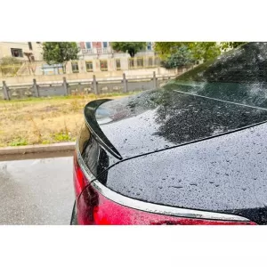 Trunk Spoiler suitable for Mercedes-Benz E-Class W214 2024+ A Design V2 Look ABS Plastic Piano Black-image-6320707