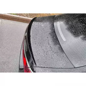 Trunk Spoiler suitable for Mercedes-Benz E-Class W214 2024+ A Design V2 Look ABS Plastic Piano Black-image-6320708