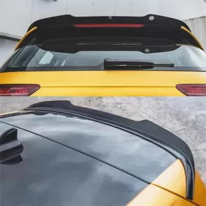 Roof Spoiler Add On suitable for VW Golf VIII (8) 20+ GTI / GTE / GTD / R-Line / R Glossy Black From ABS Plastic 1pc-image-6320715