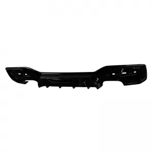 Rear Bumper Diffuser suitable for BMW 1 F20 F21 15-19 M-Packet Glossy Black with 2 Left & Right Double Exhaust Outlets from ABS Plastic 1pc-image-6320876