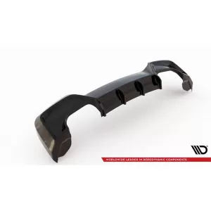 Rear Bumper Diffuser suitable for BMW 1 F20 11-15 M135i Bumper Glossy Black with 2 Left & Right Double Exhaust Outlets from ABS Plastic Maxton Design 1pc