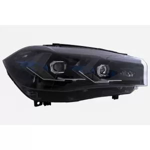 Headlights Set suitable for Bmw X5 F15 (2013-2018) / X6 F16 (2014-2019) Conversion to G05 / G06 Look Black Carner-image-6321035