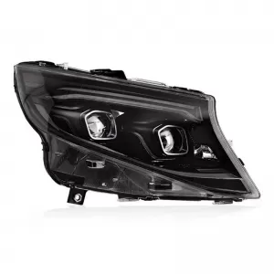 Headlights Set Suitable for Mercedes-Benz Vito W447 14-24 W448 2025 Look DRL Led Tube Black Carner-image-6321179