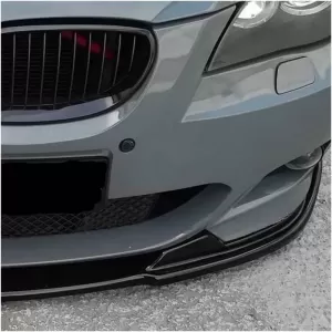 Front Spoiler suitable for BMW 5 E60 2003-2011 Hamman Look ABS Plastic Glossy Black 1pc-image-6321245