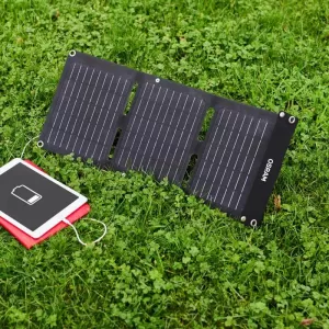 Foldable Solar Battery Charger suitable for Small Electrical Devices Osram 20 Watt 9 Volt 2.2A Amper OFSP20-image-6321414