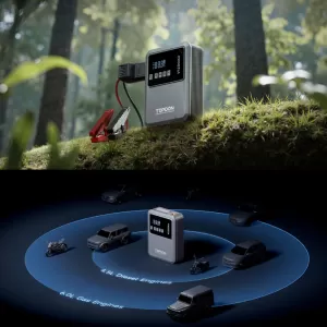 Car Booster, Powerbank, Compressor, Led Light 4 in 1 Topdon V1200AIR 12 Volt 2200A