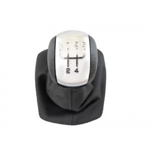 Shift Knob With Boot Black Suitable for Skoda Octavia 2005-2013 / Yeti With 5 Speed-image-6321584