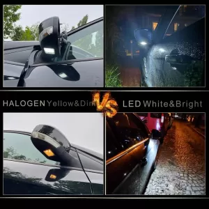 Mirror LED Lights suitable for Ford Focus 01-18 / Mondeo 07-14 / Kuga 08-12 / Escape 15-16 SMD LED 6000K White 2 Pcs-image-6321613