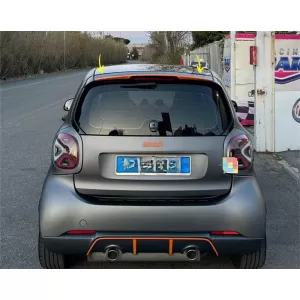 Roof Spoiler suitable for Smart Fortwo 453 2014+ Brabus Style from ABS Plastic-image-6321711